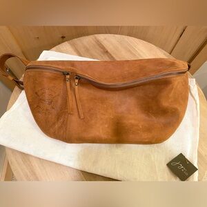 Spincycle Yarns and Joji & Co. Knitters Bestie Leather Knitting Crossbody Bag